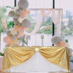 Sequin Tablecloth, 60X102 Inch Gold Rectangle Glitter Table Cover for Cake Dessert Exhibition Party Birthday Events