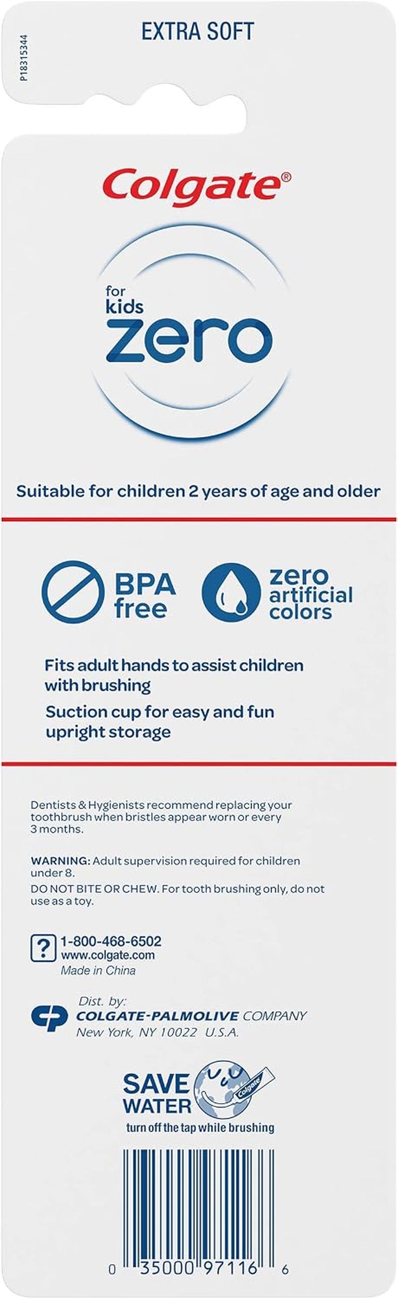 Zero Kids Toothbrush - 2 Pack, 2 Count