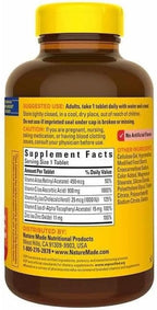 Nature Made Super C with (Vitamin D3 and Zinc), 200 Tablets,One per Day Tablet+ Better Guide Vitamins Supplements Book Printed