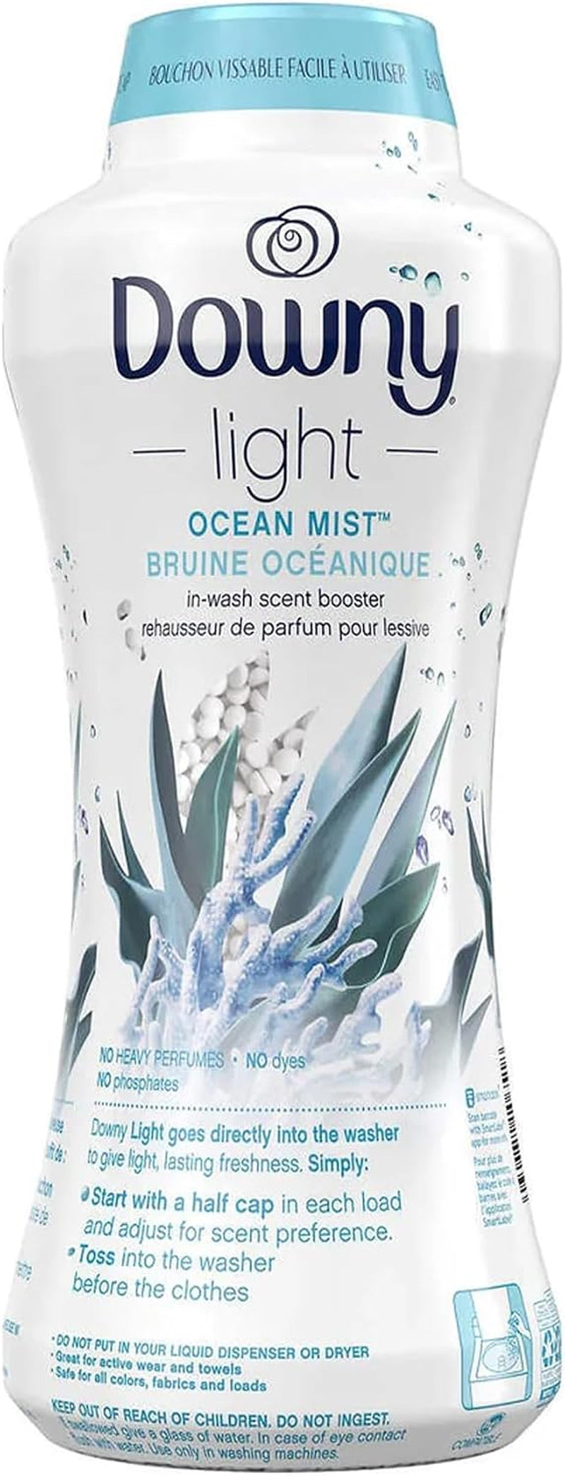 Light In-Wash Scent Booster Beads, Ocean Mist (34 Oz.), 1 Count (Pack of 1)