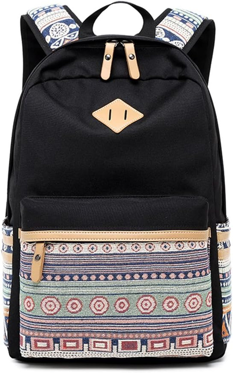 Lightweight Kids Backpacks for School Bag Canvas Small Travel Backpacks for Women Girls Boys Bookbag Toddler Back Pack