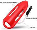 3 Handle Rescue Can Swimming Float Rescue Buoy 220N for Water Life Saving Safe Swim Training Swim Buoy Safety Float with Adjustable Waist Belt