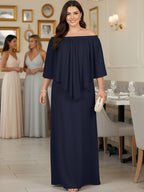 Womens Strapless off Shoulder Flattering Cocktail Maxi Dress Gown
