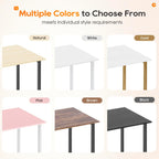 | 32 Inch Computer Desk | Brown | Sturdy Office Desk | Metal Frame, Adjustable Feet | Water-Resistant, Scratchproof Surface | Writing Table for Home Office or Study | Pack of 1
