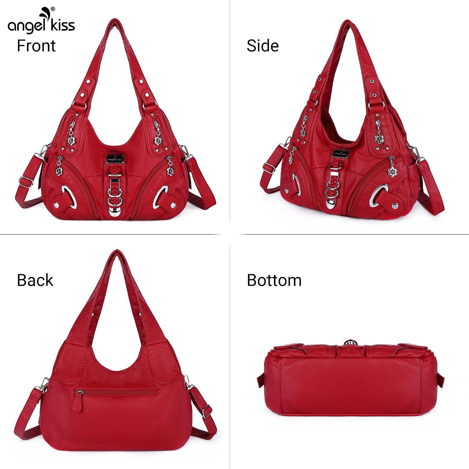 Angelkiss Hobo Purses and Handbags for Women Satchel Handbag Women Purses Large Daily Shoulder Bags