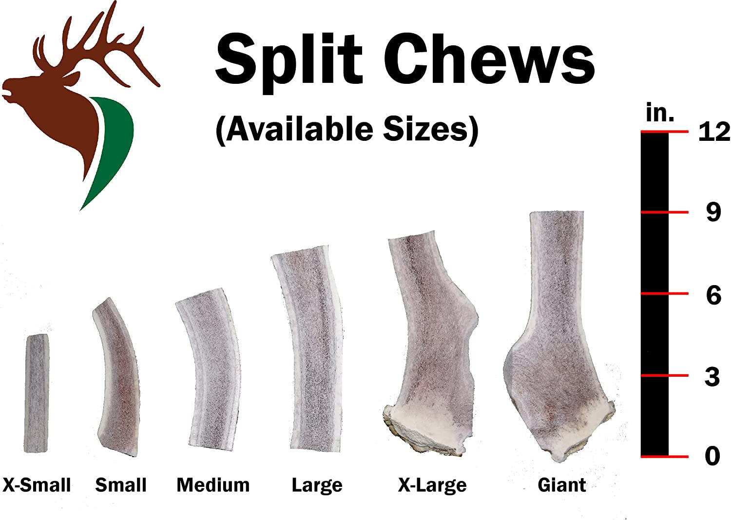 – X Large Split Single Elk Antler Chew (6-10” Long) | All Natural Antler Dog Chew for Large Dogs (50+ Lbs), Premium Naturally Shed Elk Antler Bone, Sourced in the USA