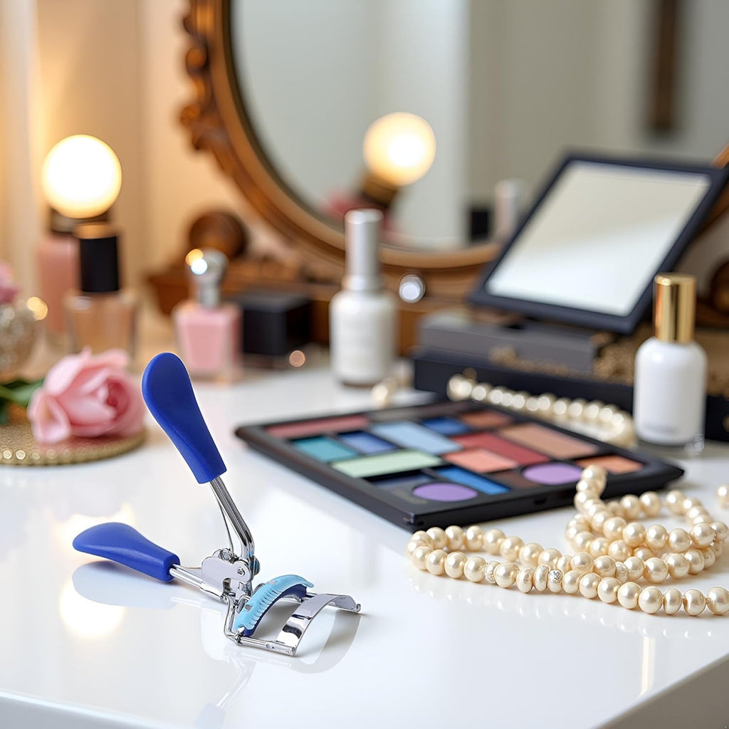 1Pc Blue Yelash Curler Professional Lash Curler Makeup Curling Eyelash Curler with Comb Clip Women Beauty Tool Nice and Professional,Eyelash Curler,Beauty and Personal Care,Makeup Brushes and Tools