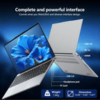 Gaming Laptop, Laptop Computer with Twin Lake N150 Processor(Up to 3.6Ghz), 16GB RAM 1TB Ssd,Backlit KB Fingerprint, 15.6" IPS 1080P, Win 11 Pro,Wifi 5,BT 4.2,Gaming Laptops,Lap Top,Student Laptops