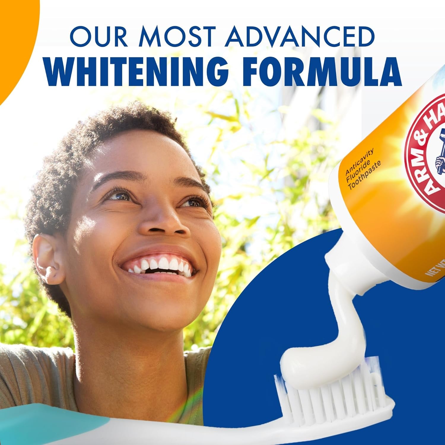 Advance White Toothpaste, Clean Mint Flavor, Stain Defense Technology, 6 Ounce (Pack of 4)