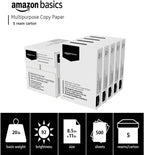 Multipurpose Copy Printer Paper, 20 Lb, 8.5 X 11 Inches, 5 Reams (2,500 Sheets), 92 Bright White
