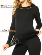 Thermal Underwear for Women Long Johns Base Layer Thermals Set | Warm Fleece Lined Long Sleeve Top & Leggings, Winter Clothing for Cold Weather,Moisture-Wicking, Heat Retention, Ultra Soft