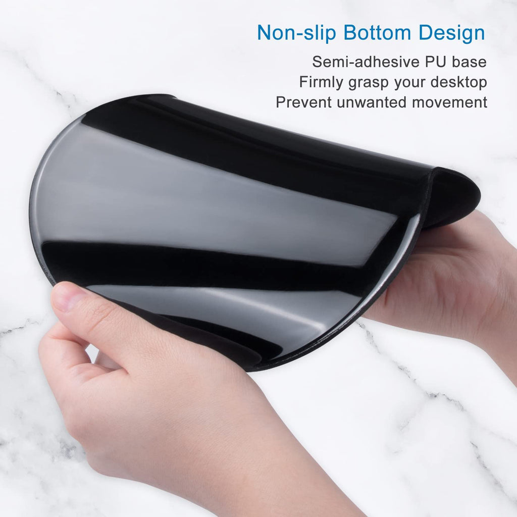 Ergonomic Mouse Pad with Gel Wrist Support Wrist Rest Smooth Surface Non-Slip PU Base Comfortable Office Supplies Pain Relief, 9.5 X 8 Inches, Leaves and Branches