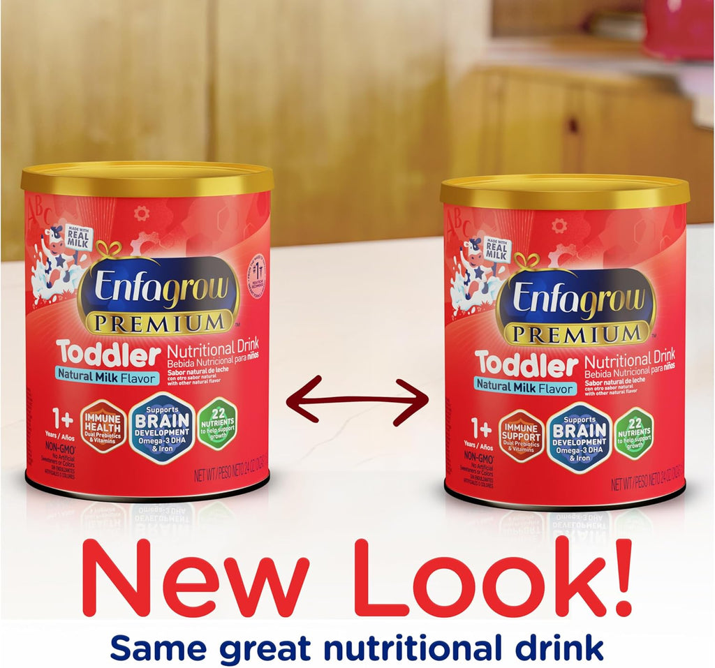 Premium Toddler Nutritional Drink, Try Our Brain Supporting Trio, Natural Vanilla Flavor, 32Oz Can (Pack of 2)