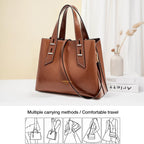 Women Crossbody Handbags Genuine Leather Satchel Handbags for Women Top-Handle Shoulder Tote Purses
