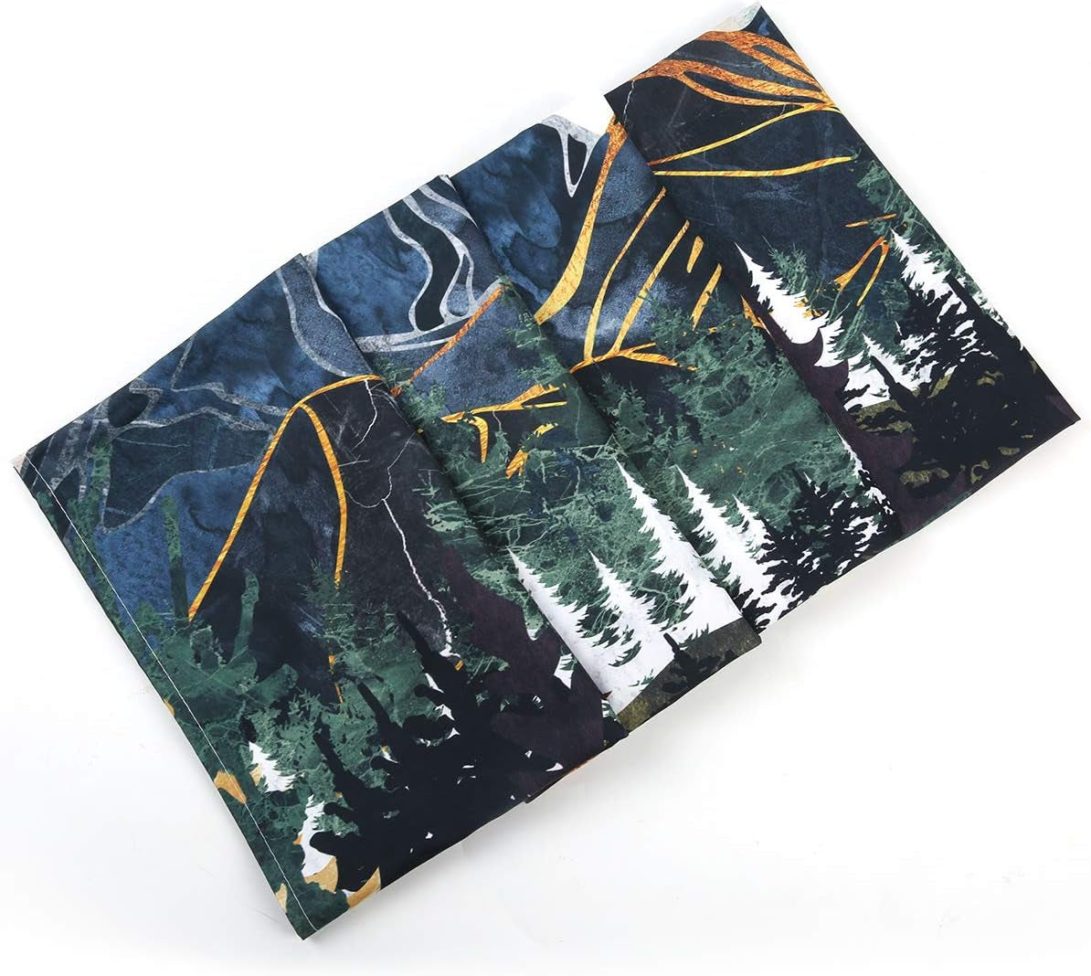 Mountain Wall Hanging Tapestry - Forest Trees Art, Sunset, Road in Nature Landscape Home Decor for Room (51.2 X 59.1 Inches)