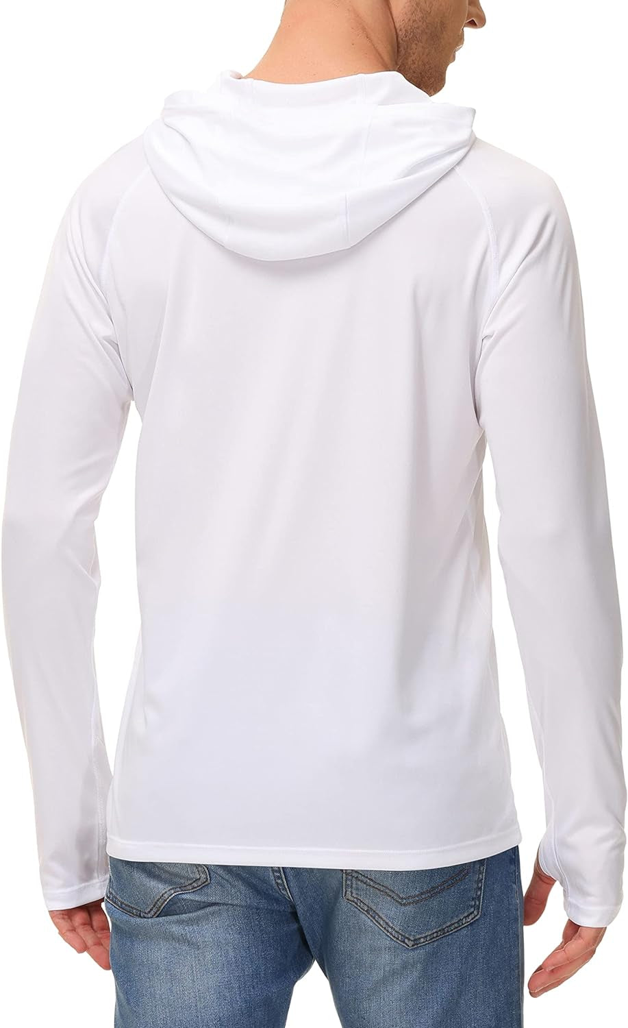 Sun Shirt UPF 50+ Men'S Fishing Shirt Long Sleeve UV Protection Hoodie Rash Guard for Swimming Running Hiking Light
