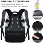 Laptop Backpack,Business Travel anti Theft Slim College Backpack | Water Resistant Durable Computer Bag Gift for Women & Men Fits 15.6 Inch Laptop and Notebook - Black