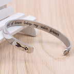 Inspirational Cuff Bracelet Bangle for Women Teen Girls - Birthday Jewelry Quotes - Friend Gift for Her Mom