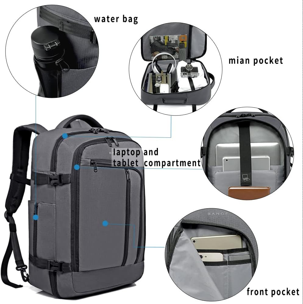 Travel Overnight Backpack,40-Liter FAA Flight Approved Weekender Bag Carry on Backpack…