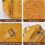 Mini Backpack Purse for Women,Vegan Leather Small Backpack for Daily | Embossed Lightweight Water-Resistance Travel Mini Fashion Daypack Bag,Ladies Casual Backpack Purse Gift Choice for Women