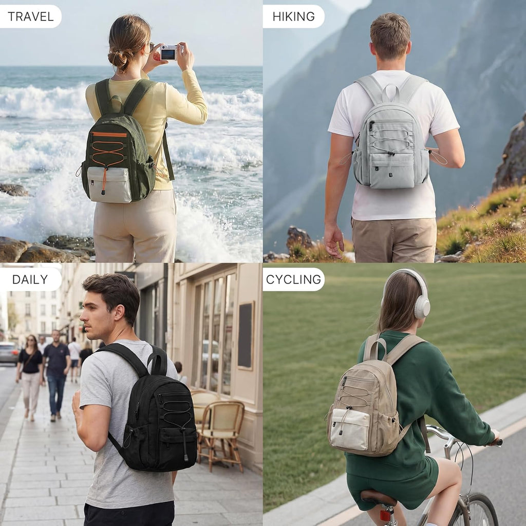 10L Small Hiking Backpack for Women Men | Mini Lightweight Travel Casual Daypack, Water Repellent Fabric, Fits 11" Tablet