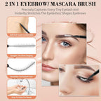 120Pcs Micro Eyebrow Brush with Cap - Eyebrow Tinting, Lash Filler, Brow Lifting Brush - Professional Makeup Kit for Eyebrow Lamination, Beauty Salon & Home Beauty Care