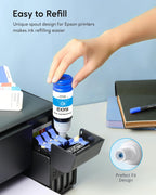 Refill Ink Bottle Replacement for Epson 502, 2 Black,Cyan,Magenta,Yellow, 5 Bottles