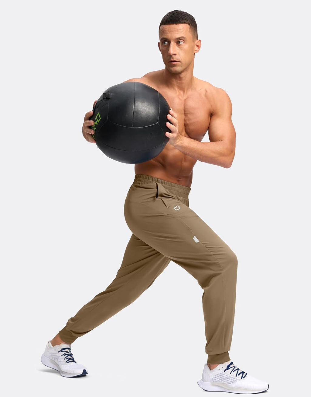 Men'S Joggers with Zipper Pockets Lightweight Athletic Workout Pants Quick Dry Sweatpants for Men Running Hiking