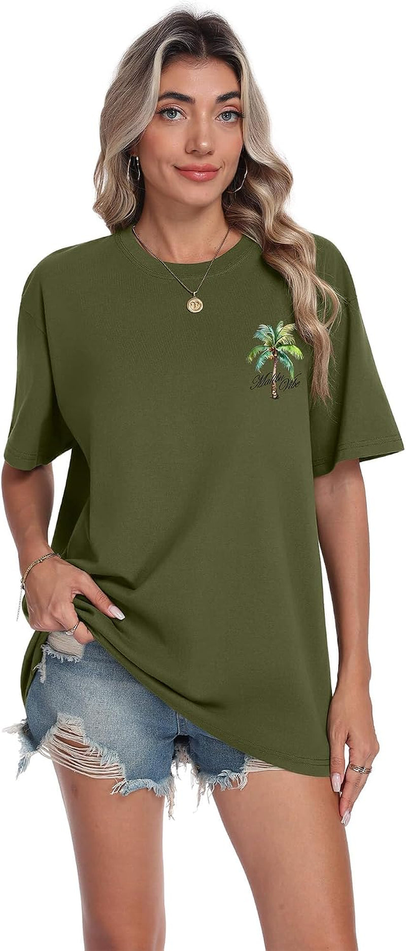 Mens Malibu Vibe Palm Tree California Casual Short Sleeve T-Shirt | Perfect for Surf Travel Great for Beach Lovers West Coast Fans.