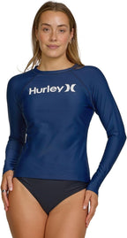 Women'S Long Sleeve Rash Guard, UPF 50+ Sun Protection Swim Shirt | UPF 50+ Sun & UV Protection, Quick-Dry Fabric, Flattering Silhouette, Full Range of Motion, SPF Sun Shirt
