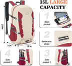 35L Ultra Lightweight Foldable Packable Hiking Backpack | Travel Backpack, Survival Whistle, Water-Resistant, Camping Daypack, Outdoor Sports, 0.88 Pounds, Men & Women