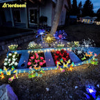 Solar Garden Lights Outdoor: 8 Removable Optical Fiber Dragonflies 2 Pack - Waterproof Fun Animal Decoration for Yard Patio Path - Gardening Gifts for Garden Lovers over 30