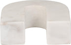 Marble Horseshoe Tabletop Decor White, Contemporary, 5" L X 2" W X 6" H
