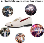 Men'S Fashion Classic Microfiber PU Leather Loafers and Weeding Dress Shoes for Men