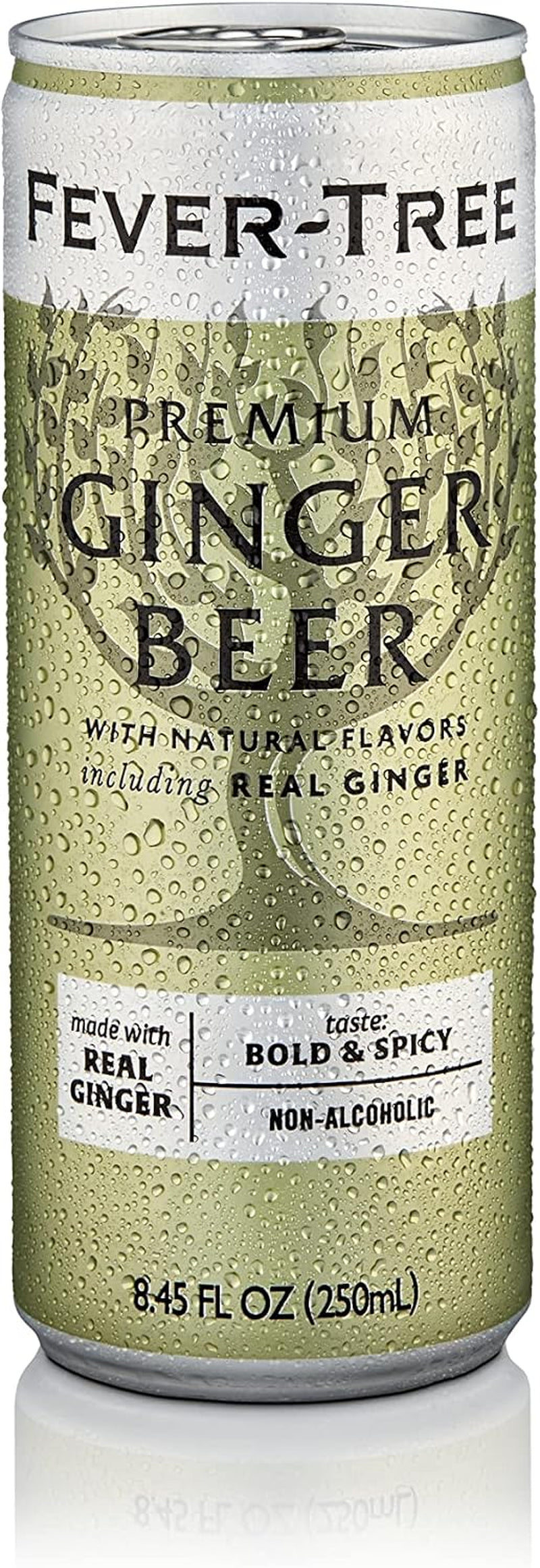 Ginger Beer - Premium Quality Mixer - Refreshing Beverage for Cocktails & Mocktails. Naturally Sourced Ingredients, No Artificial Sweeteners or Colors - 5.1 Fl Oz Cans - Pack of 8