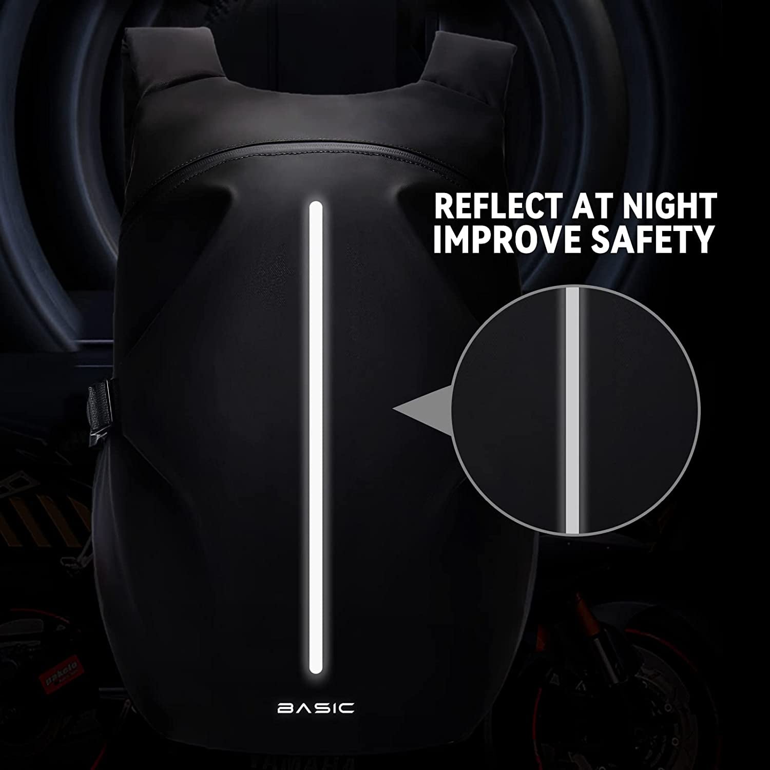 Motorcycle Backpack, Motorcycle Backpacks for Men and Women, Waterproof Motorcycle Backpacks, Helmet Bag Bookbag for Riding, Large