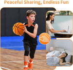 Silent Basketball, 2025 Upgrade Dribble Dream Silent Basketball the Handleshh Silent Basketball Dribbling Indoor, Foam Basketball Indoor Training Ball for Various Indoor Activities(Size:No.7 Orange)