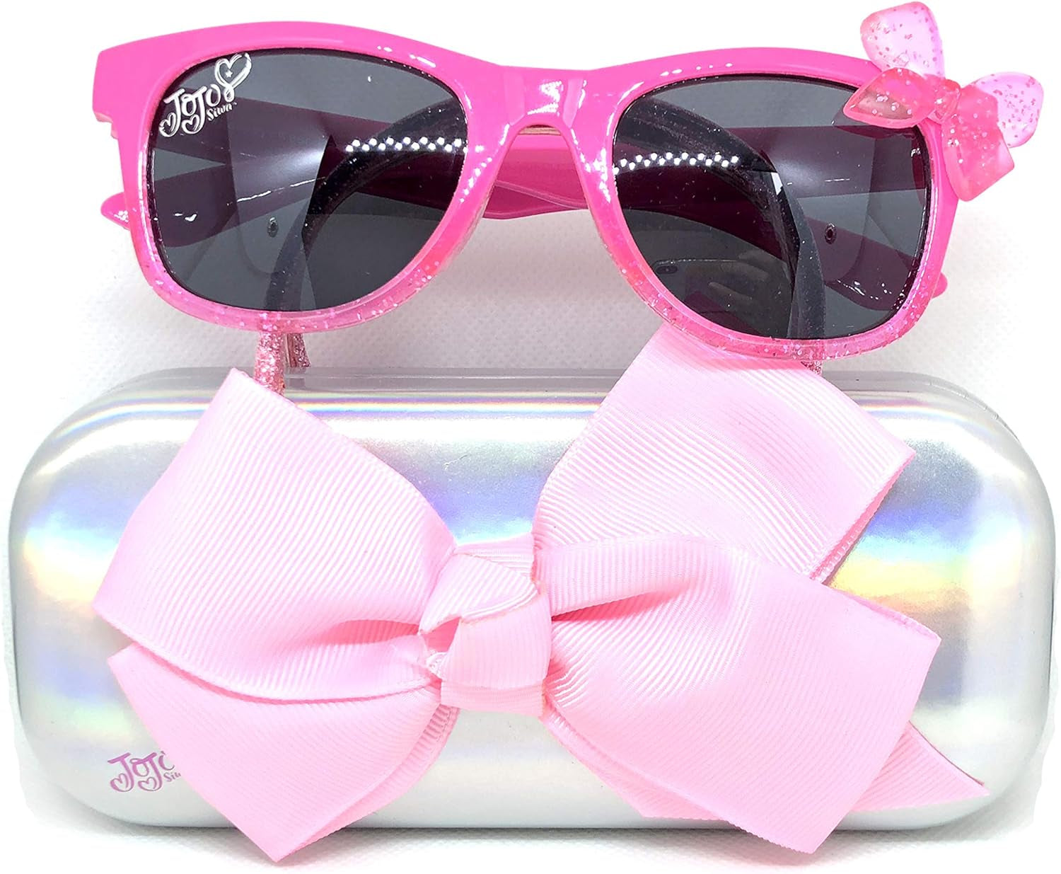Girls Matching Case UV Protection Sunglasses, Pink 2, Small