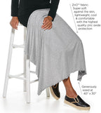 UPF 50+ Savannah Sun Blanket - Sun Protective (One Size- White/Navy)