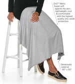 UPF 50+ Savannah Sun Blanket - Sun Protective (One Size- White/Navy)