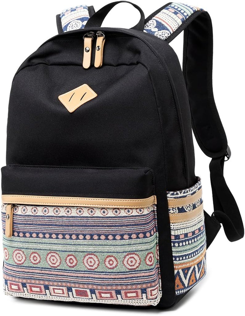 Lightweight Kids Backpacks for School Bag Canvas Small Travel Backpacks for Women Girls Boys Bookbag Toddler Back Pack