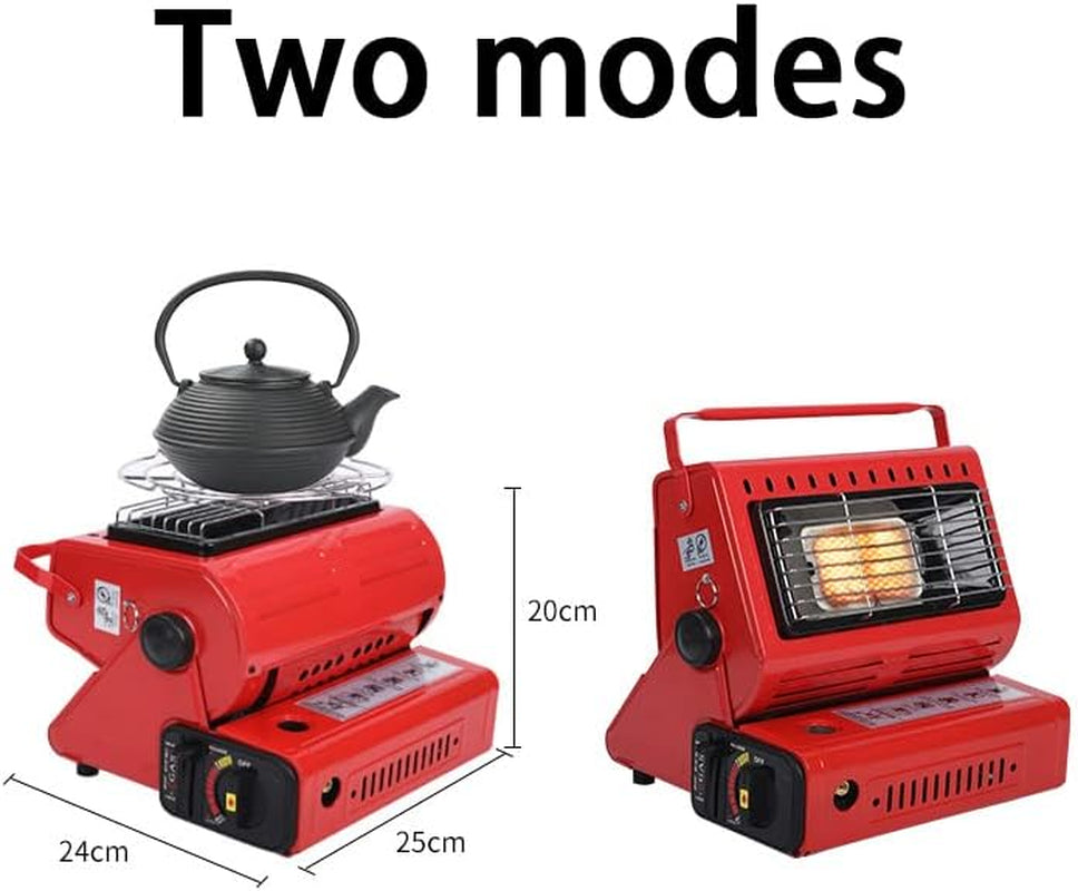 Outdoor Camping Emergency Butane Heater Double Coherent Heat Source Survival Tools for RV Tent