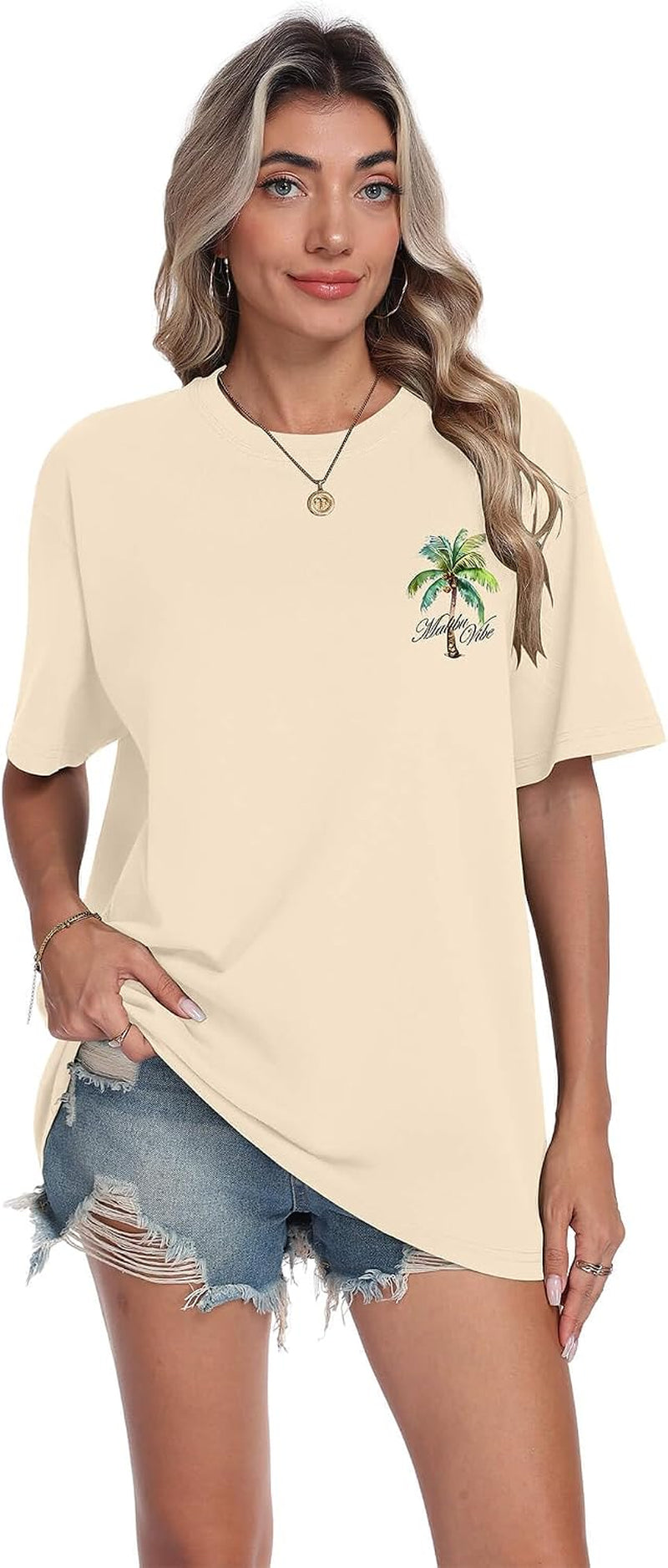 Mens Malibu Vibe Palm Tree California Casual Short Sleeve T-Shirt | Perfect for Surf Travel Great for Beach Lovers West Coast Fans.