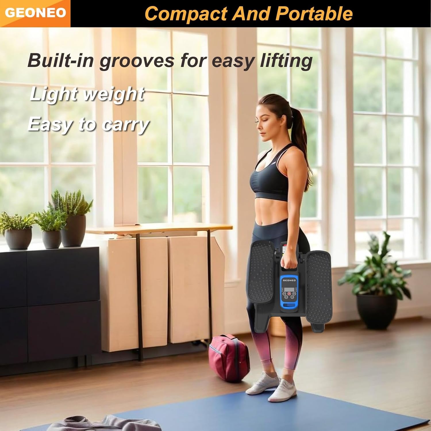 Under Desk Elliptical Machine, Electric Ellipse Leg Exerciser for Senior, Quiet and Compact Electric Seated Pedal Exerciser for Home with Display Monitor, Remote Control and 12 Adjustable Speeds