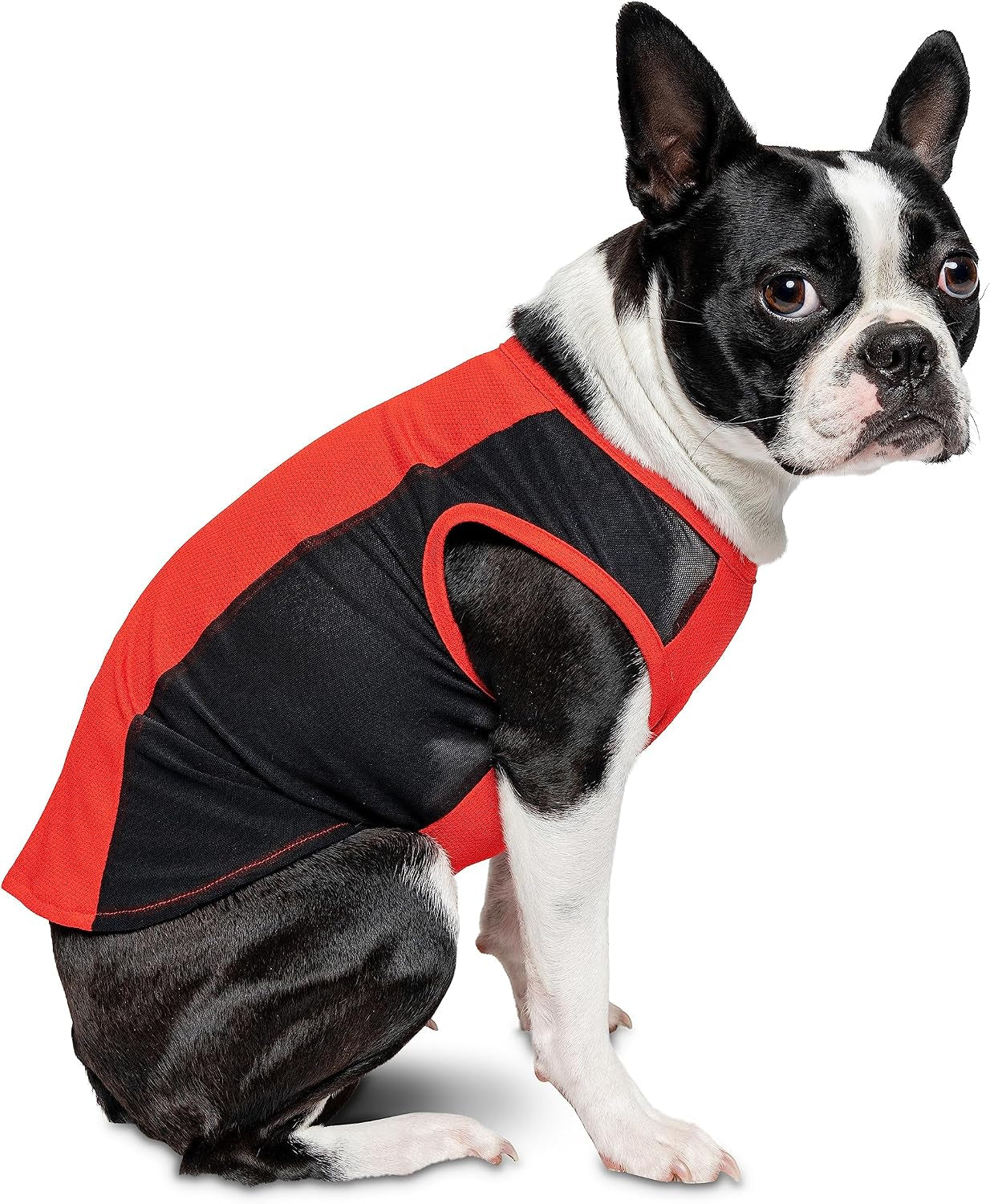 Pet Breathable Sleeveless Mesh Airflow Tank Top with Built in Bug and Tick Protection, Poppy, Small