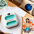 Portable Handheld Heat Press Machine 9X9 Inch-Digital T-Shirt Press with Ceramic Heating Plate & LED Screen Timer-110V/900W Plancha Para Sublimacion for DIY Crafts/T-Shirts/Tote Bags