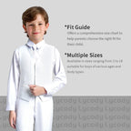 Boys Suit Vest Set Formal Dress Suits Wedding Outfit Dresswear | 4 Piece Suit for Boys, Ring Bearer Outfit, Dress Clothes, Adjustable Waist, Size 2T-18