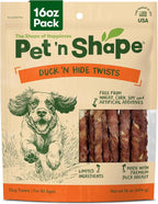 Duck 'N Hide Twists - Duck Wrapped Rawhide Natural Dog Treats, Small, 1 Pound (Pack of 1)