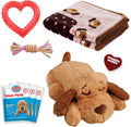 Snuggle Puppy Essentials Starter Kit, Heartbeat Toy & Blanket, Pink, Calming Comfort Toy, Puppy Blanket, Teething Toy, 3 Heat Packs, New Puppy Essentials for First Nights and Crate Training