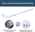 Safety Hook Pool Pole，Swimming Pool Safety Hook with 3.3 Foot Aluminum Telescopic Poles Emergency Life Preserving Saving Rescue Equipment for Drowning Swimmers/Cleaning Pool Walls
